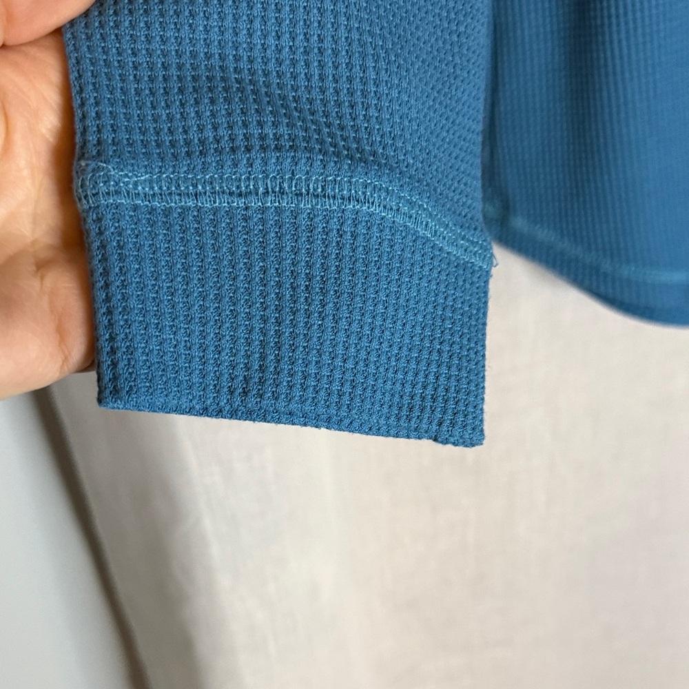 LuLaRoe Ruby Teal Long Sleeve Top with Buttons - Picture 4 of 5